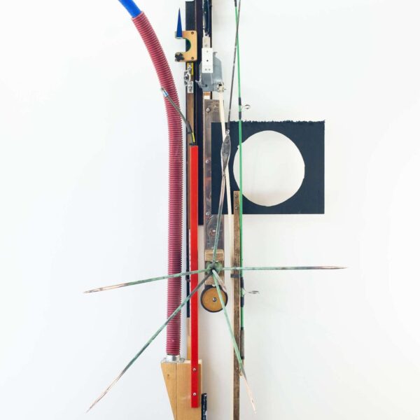 Lightning Rod and Would Be Circle 2023 195x60x90 cm